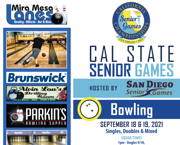 Bowling at the San Diego Senior Games